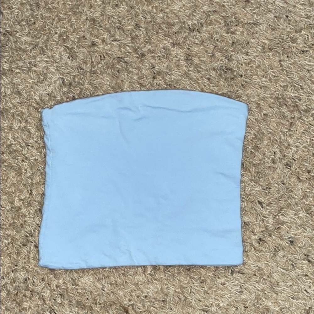 light blue brandy tube top